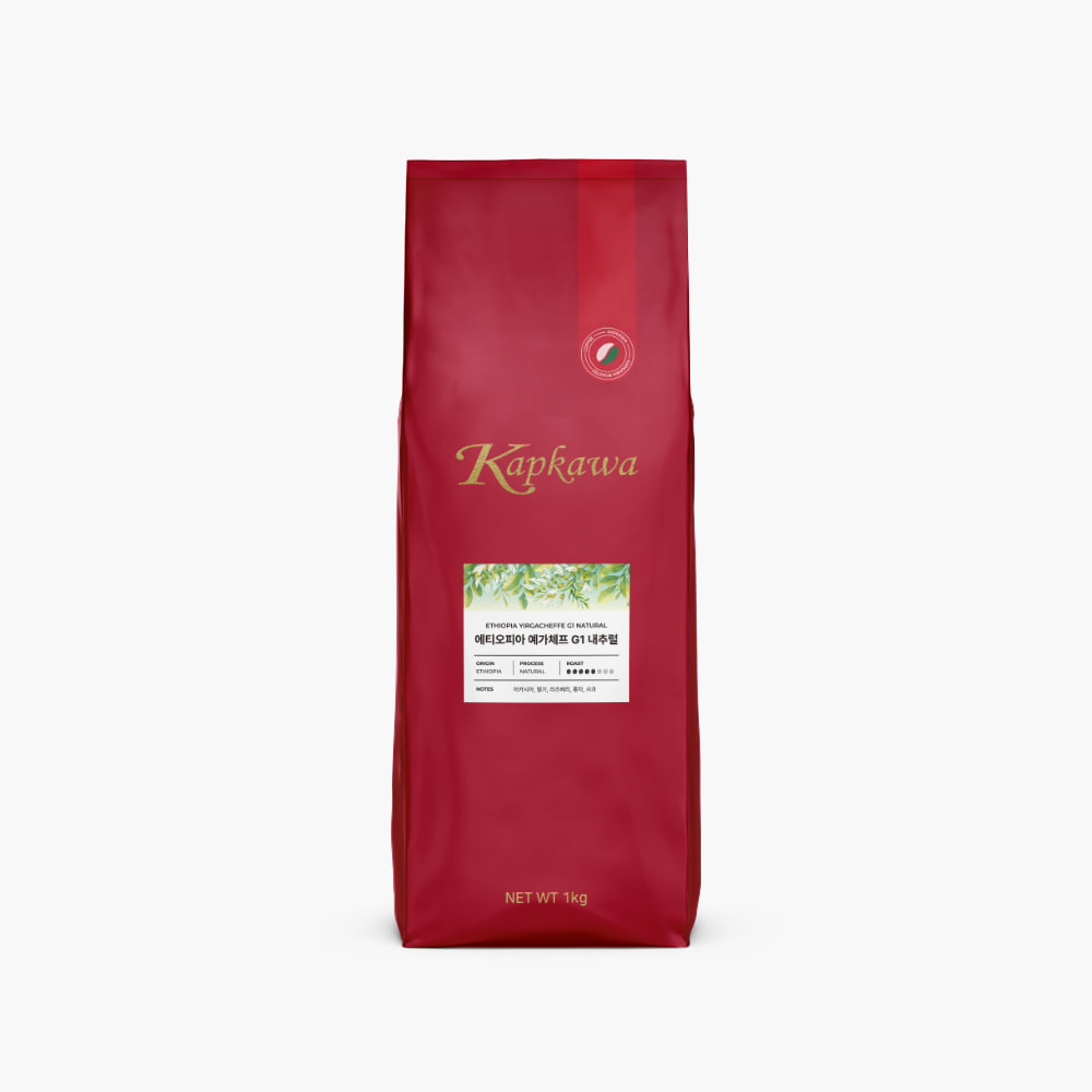 캅카와 커피원두 에티오피아 예가체프 G1 내추럴 1kg