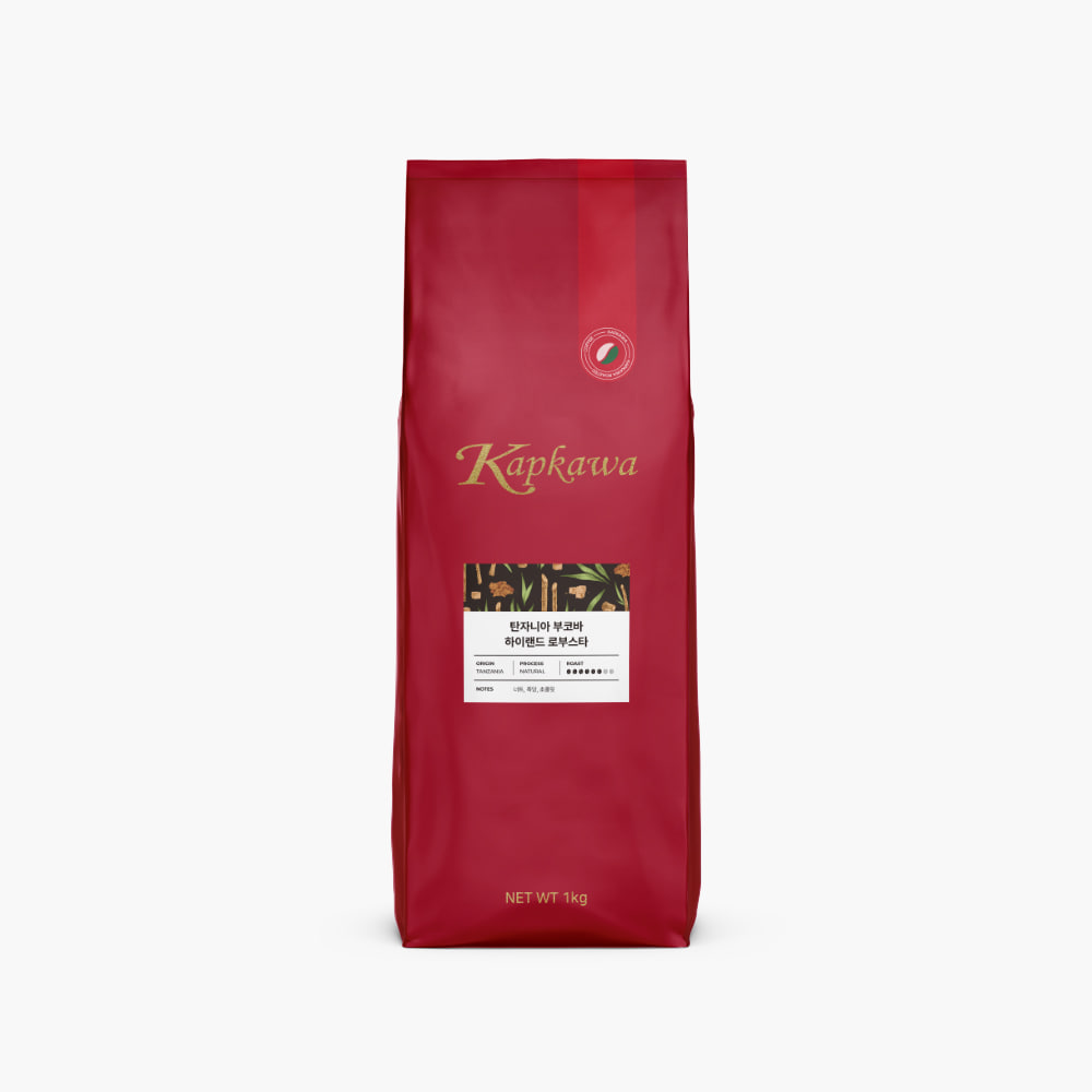 캅카와 커피원두 탄자니아 부코바 하이랜드 로부스타 1kg (배송비 별도)